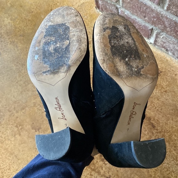 Sam Edelman‎ black studded suede booties - Picture 7 of 8